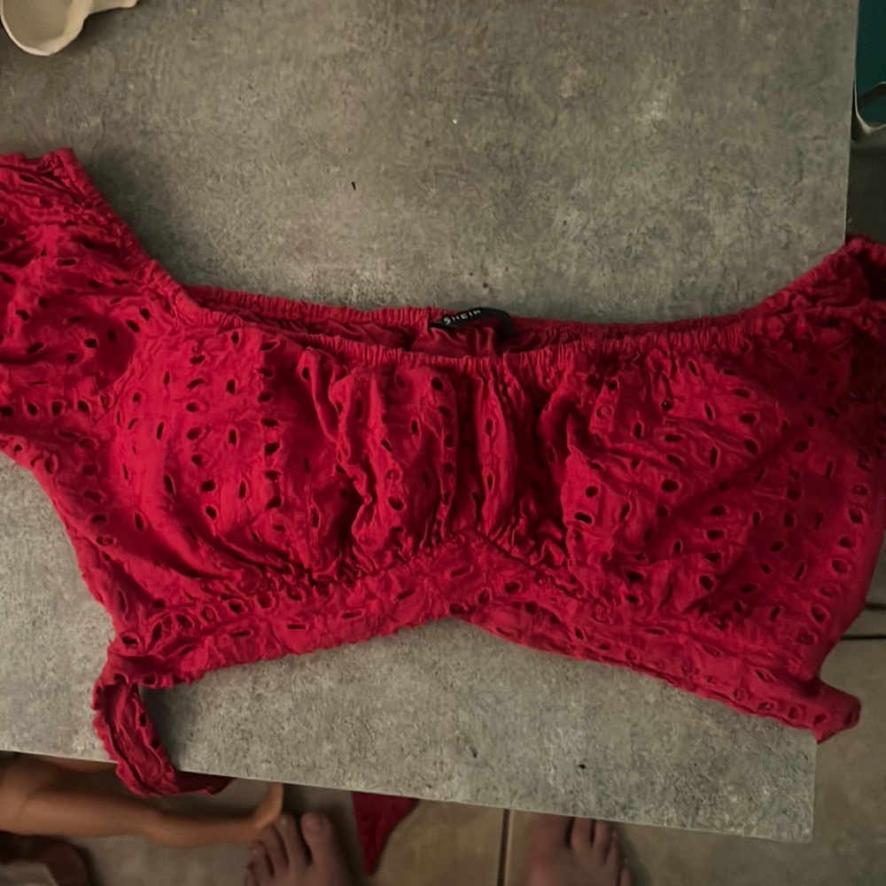 SHEIN shirt red used once
